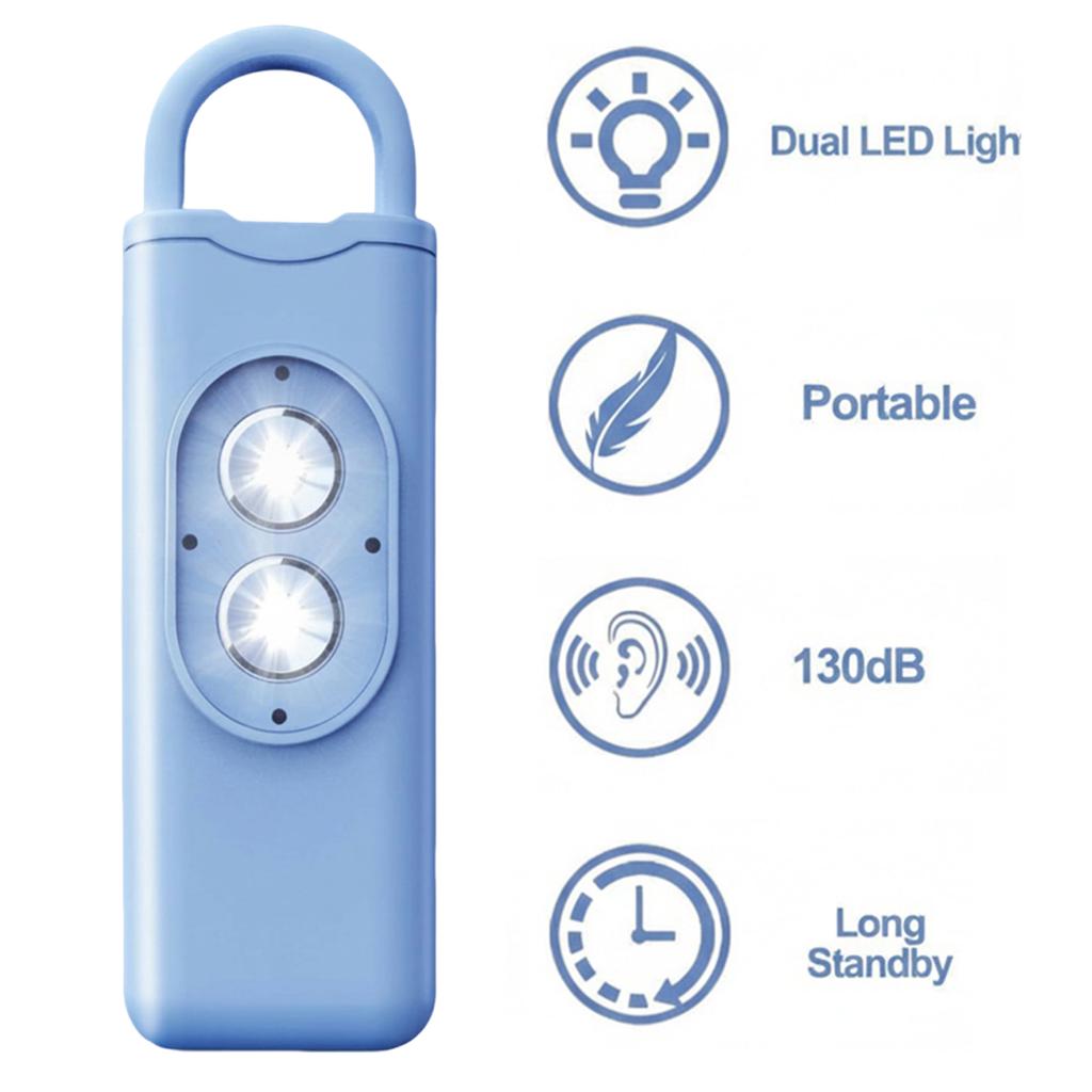 Women Anti-theft and Anti-wolf Portable Alarm High Volume Double Flash Light Safety Self-defense Kid Personal Distress Device