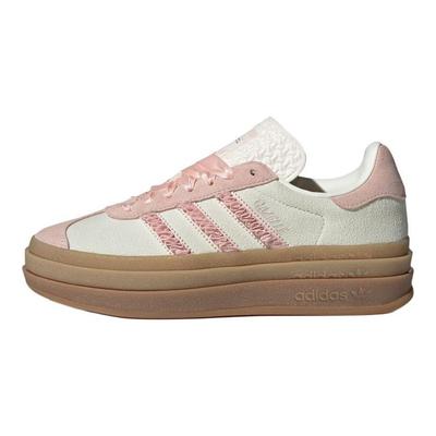 Gazelle Bold Pink Ruffle Lace Women Sneakers Ivory Sandy-Pink Off-White JR8374