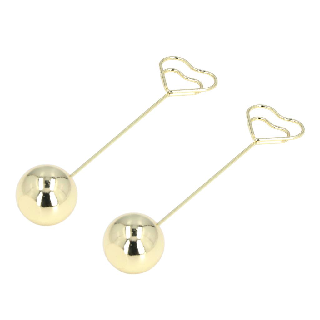 2Pcs Table Number Stands Unique Design Widely Used Firm Stable Sturdy Durable Metal Place Card Holder for Party