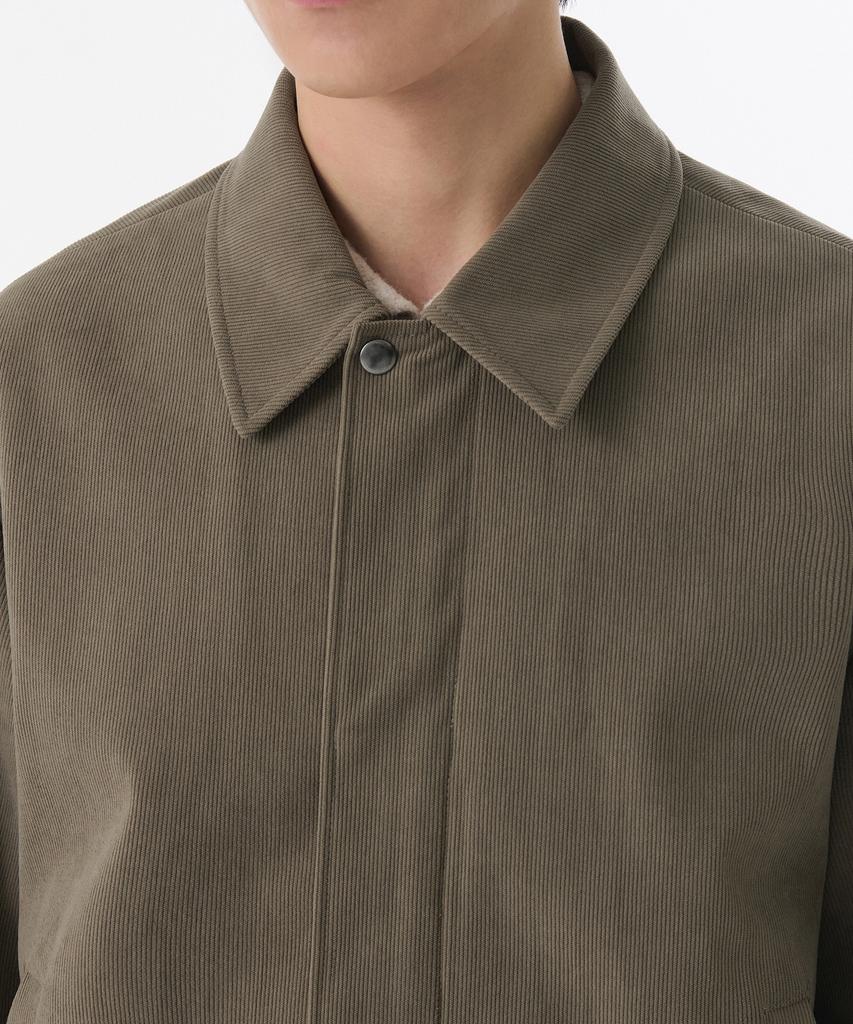 Musinsa Standard 14W Corduroy Minimal Blouson Jacket [Taupe Beige]