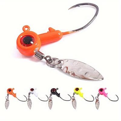 5 Adet/50 Adet Balıkçılık Jig Kafa Kancaları Spinner ile Crappie Balıkçılığı Jig Kafası Balık Yemi Kancası Tuzlu Su Tatlı Su