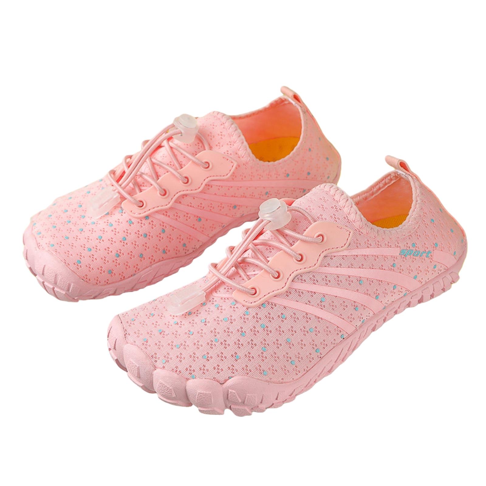 

Children s Water Shoes Boys Girls Barefoot Shoes Bathing Shoes Swimming Shoes Lightweight Barefoot Shoes Drying Beach Shoes Non- Shoes 33 рожевий