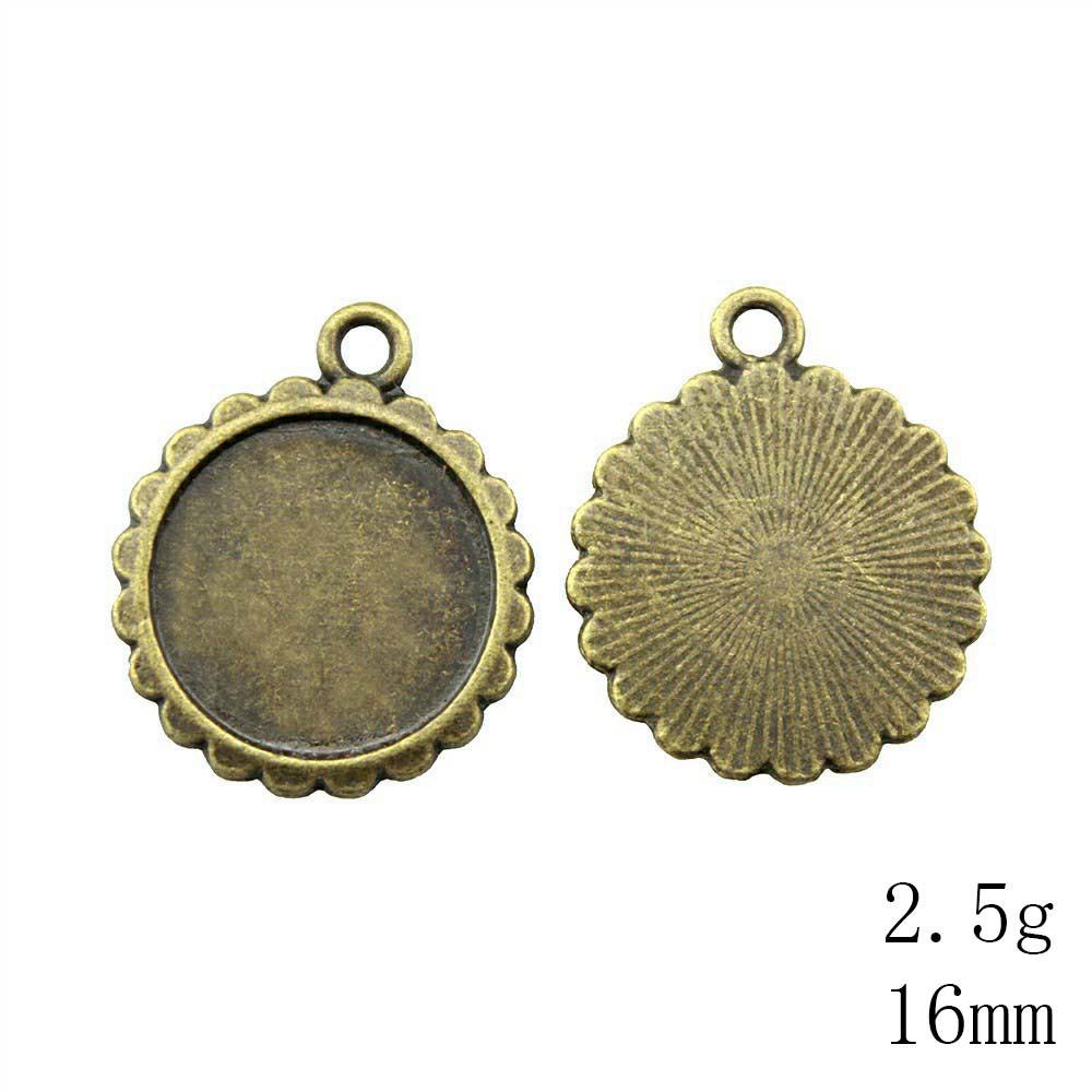Back To School Jewelry And Accessories Fit Round 16mm Glass Cabochon Base Setting Tray Accessories Parts Items Accessories Accessories