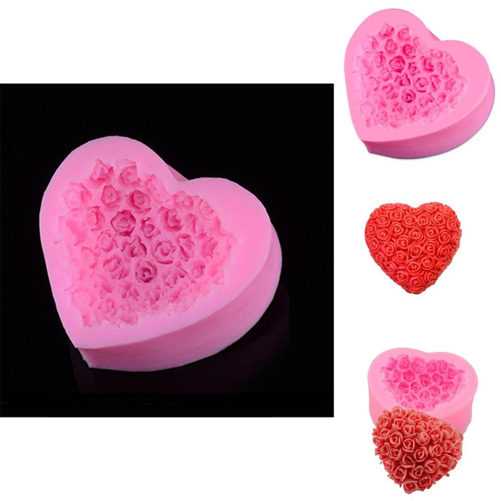 3d Rose Flower Baking Maker Tool Silicone Fondant Cake Chocolate Sugarcraft Mold