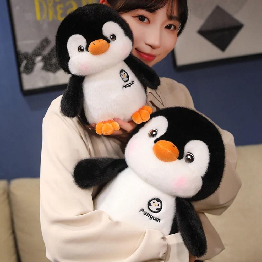 Animal Penguin Plush Doll Stuffed Couple Penguin Doll Creative Fat Penguin Throw Pillow  Kids Gifts