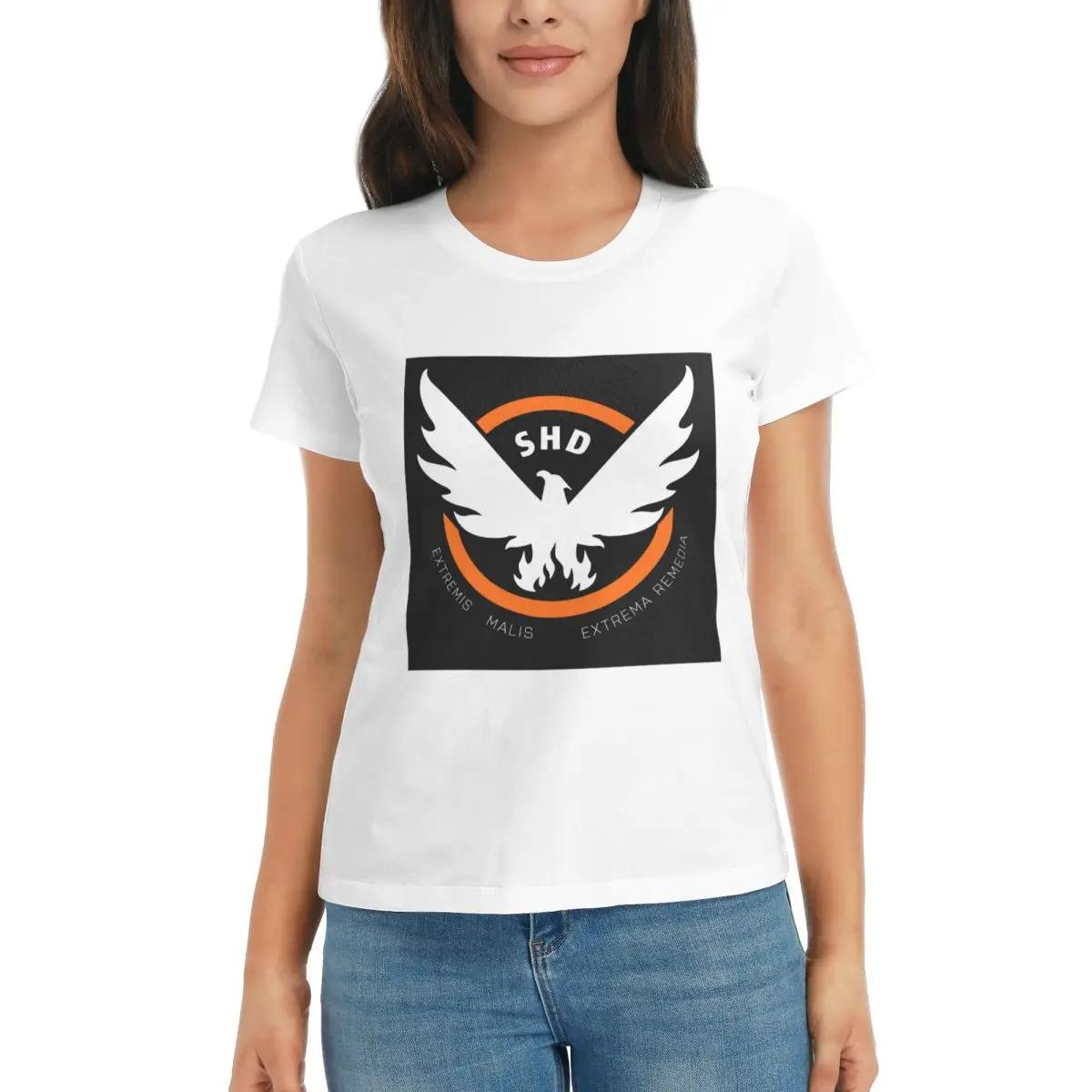Women TShirt The Division 2 Shd Strategic Homeland Division Summer Short Sleeve Tees Crew Neck T Shirts Clothes Tops Streetwear S