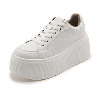 Scarpe da Ginnastica da Donna Scarpa Suola Spessa Rialzanti con Lacci Scarpe da Donna Taglie Forti Primavera e Autunno Studente Scarpe Casual Ragazza