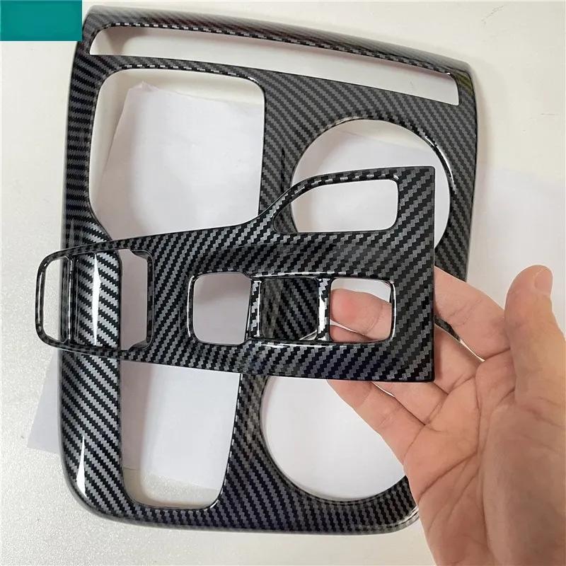 Rivestimento Pannello Copertura Console Centrale Leva Cambio Auto Effetto Legno ABS Opaco Fibra di Carbonio Per Hyundai Tucson NX4 2021-2023