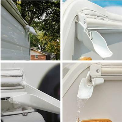 Canaleta de Água para Teto de RV Calhas para Teto de RV Mini Calhas para Gazebo Calha de Borda de Gotejamento para Teto de RV Extensor Guias Afastam Água da Chuva 1un