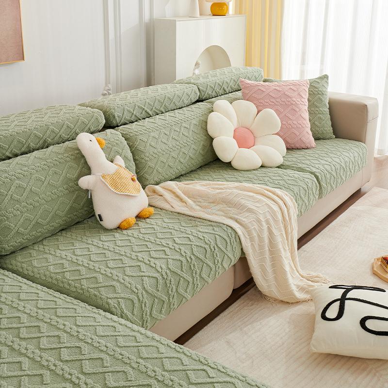 Plush Sofa Cover All-Inclusive Universal Universal Anti-Scratching Sofa Seat Cover Cover Simple Modern Elastic Sofa Cover