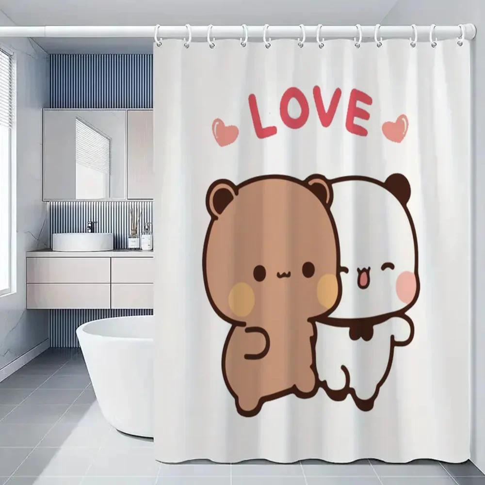 1pc BUBU DUDU Bathroom Curtains Bath Curtain Folding Partition Shower Accessories Bedrooms Luxury European Polyester Fabric