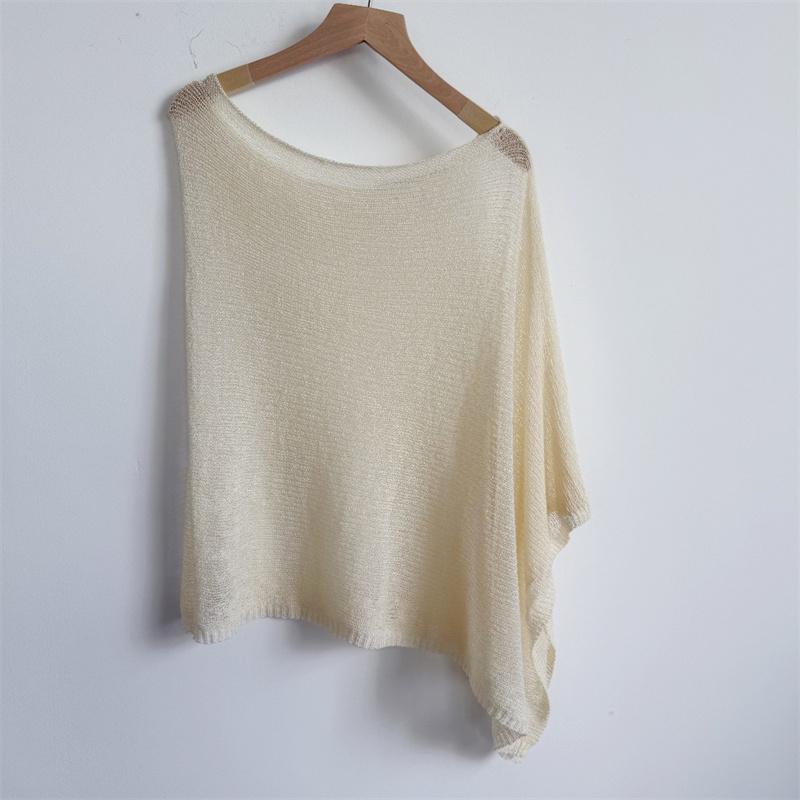 

Женский сексуальный модный прозрачный сетчатый пончо Легкий летний болеро Пуловер свитер для платьев Пляжные накидки One Size абрикосовый