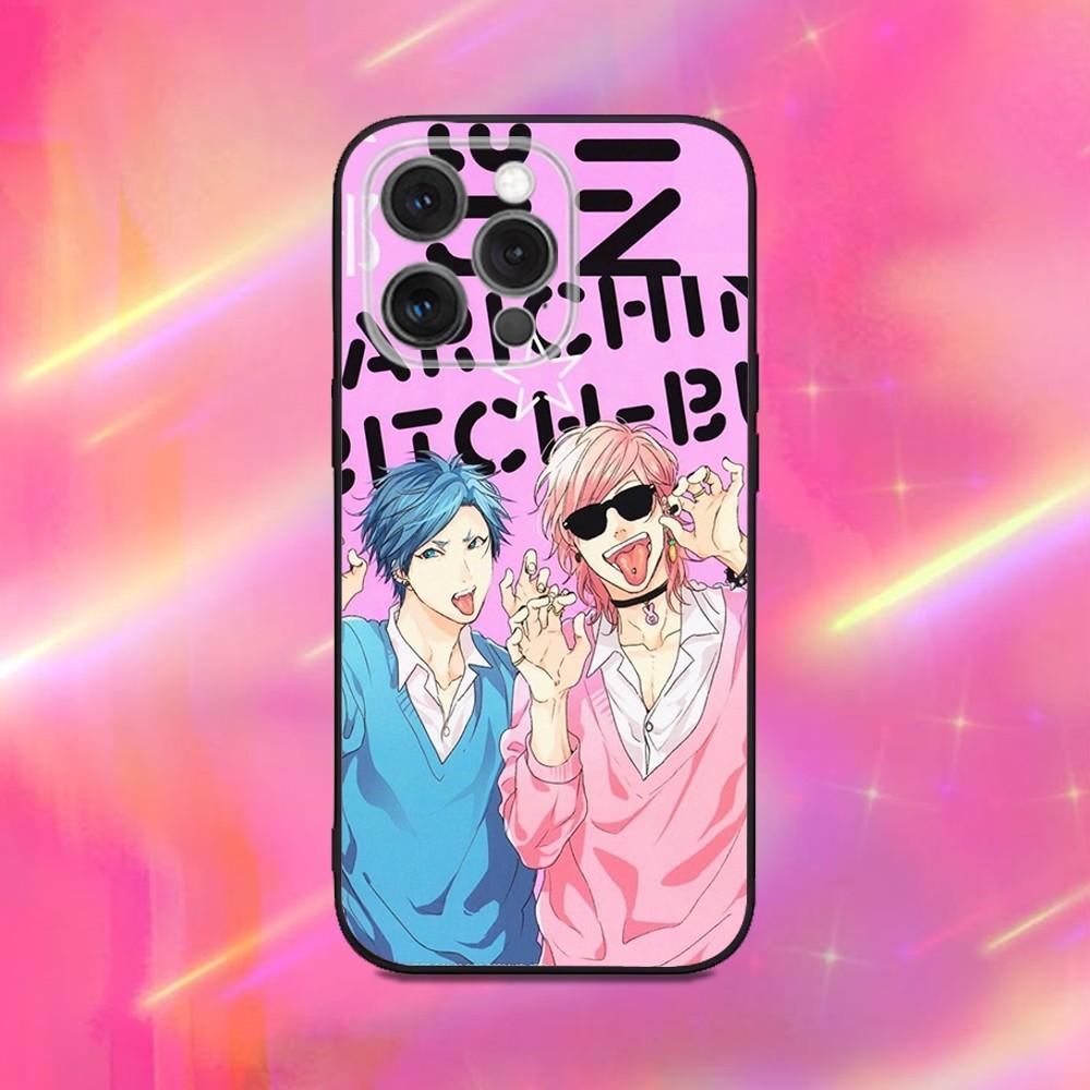 

Ayato Yuri Y-Yarichin Club Phone Case For iPhone 16,15,14,13,12,11,Pro,Max,Plus,X,XS,XR,SE,8,7,Mini,Soft Silicone Black Case iPhone12mini