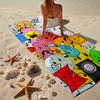 Colorful Dream Island Collage Beach Towel, Super Soft Microfiber, Gift for Her/Him, Birthday, for Pool, Beach, Travel, Home Decor Fan gifts