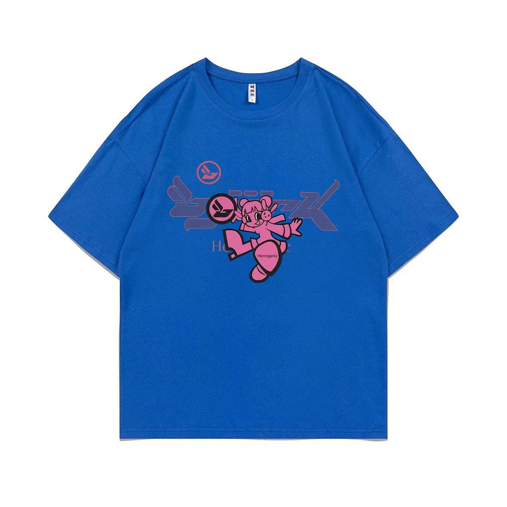 Bjork Homogenic Fly Girl Grafikdruck T-Shirt Herren Lässig Reine Baumwolle O-Ausschnitt T-Shirt Männer Frauen Mode Vintage Übergroße T-Shirts