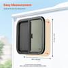 SucceBuy Vertical/Exit/Horizontal RV Window Tinted RV Window with Net Screen&Trim Ring RV Window Replacement for Trailer Camper