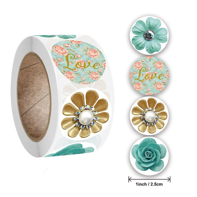 Stickers 500 Pcsroll New Smile Smiley Face Thank You Round Sticker Label Sticker Logo Stickers Custom