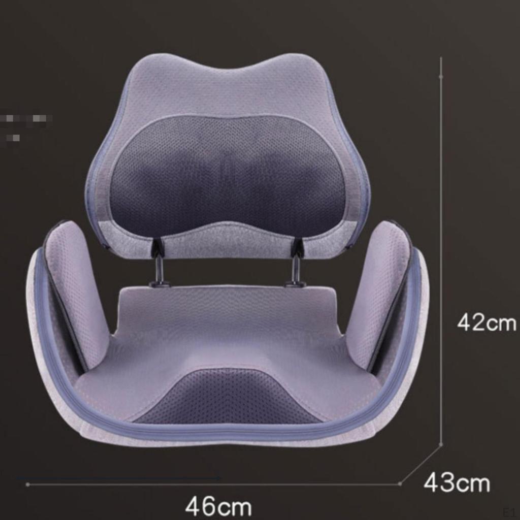Massage Seat Cushion Foldable Vibrating Heat Therapy for Office, Car
