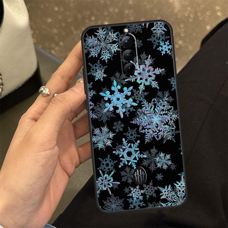 Snow Snowflake Winter Case For ZTE Nubia RedMagic 6 7 6S 7S Pro 6R RedMagic 10 Air 9 8 8S 9S 10S 11 Pro Plus Cover
