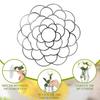 Yousheng Floral Grid Organizer Stainless Steel 4" 5" 6" Flower Frog Wire Floral Arrangement Grid for Vases Bouquets Dining Table Decoration