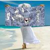 Personalized customized proof beach towel with Tom and Jerry pattern - soft, absorbent,quick-drying,perfect swimming,camping&bathing
