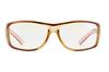 FEEL LIFE Pollen Protection Glasses FI7058-2 with Blue Light Blocking and Anti-Fog Lenses, Brown