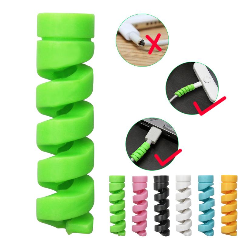 5/10PCS Spiral Cable Organizer USB Charging Data Line Bobbin Winder Protector Wire Cord Saver Protective Sleeve For Phone Cable