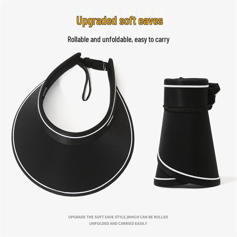 Women's Foldable Wide-Brim Sun Hat - UV Protection for Summer Cycling