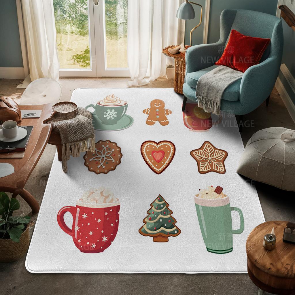 Koberec ke vchodu do domu Rohožka ke dveřím do domu Obývací pokoj Vana Koupelna Protiskluzové koberce s absorpcí vody vana Veselé Vánoce zima