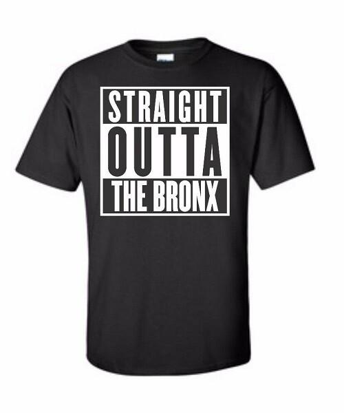 Straight Outta The Bronx NYC T shirt Tee 5 Boroughs New York City Graffiti XL