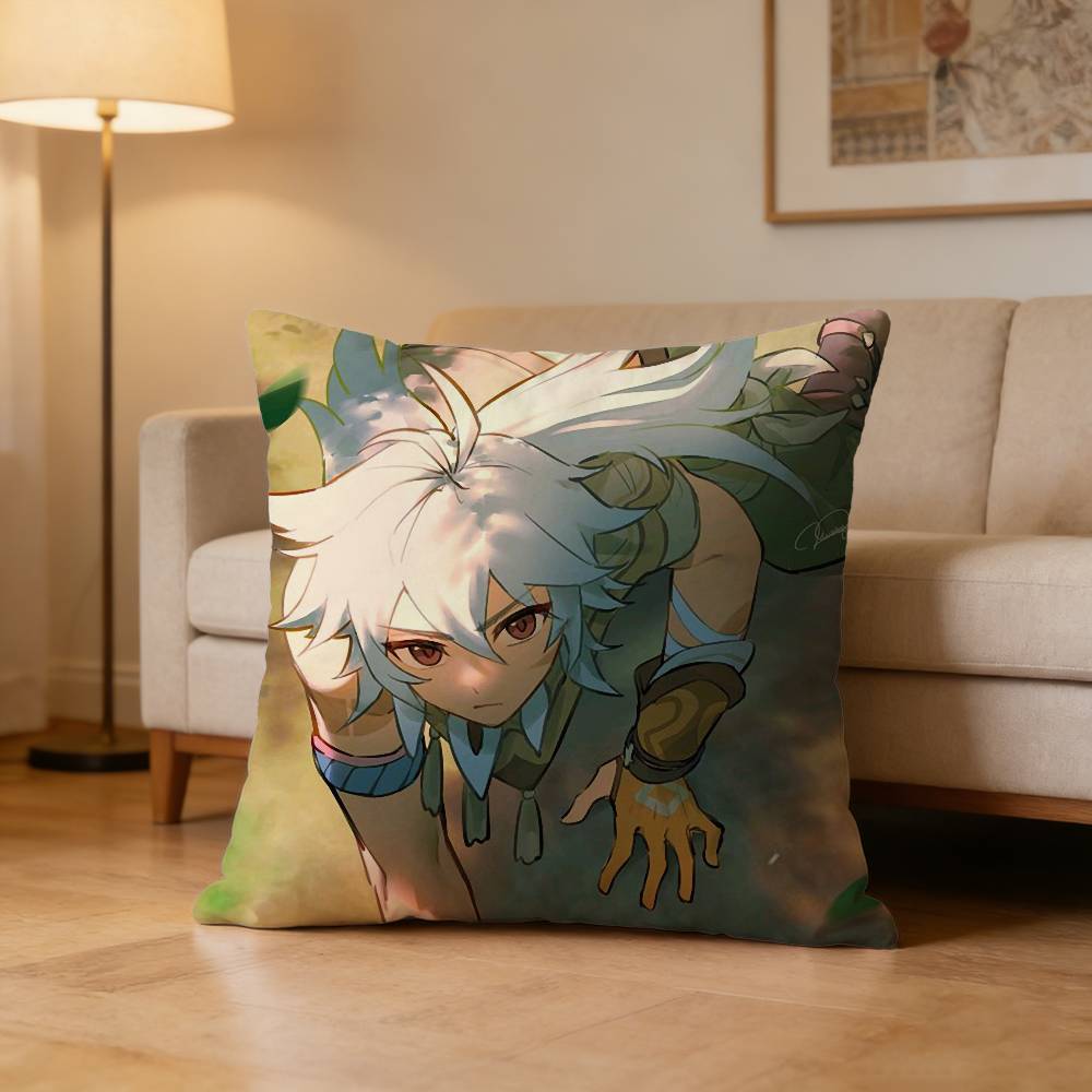 Razor Genshin Game I-Impact Pillow Case Cushion Cover Throw Pillow Case For Car Sofa