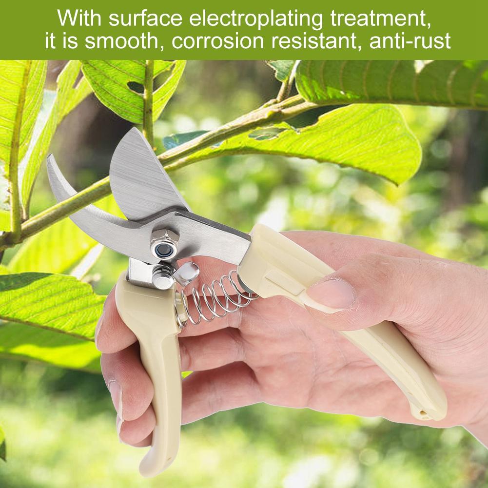 Garden Pruning Shear Scissors Flowers Tree Branches Cutting Tool Gardening Pruner(Black)