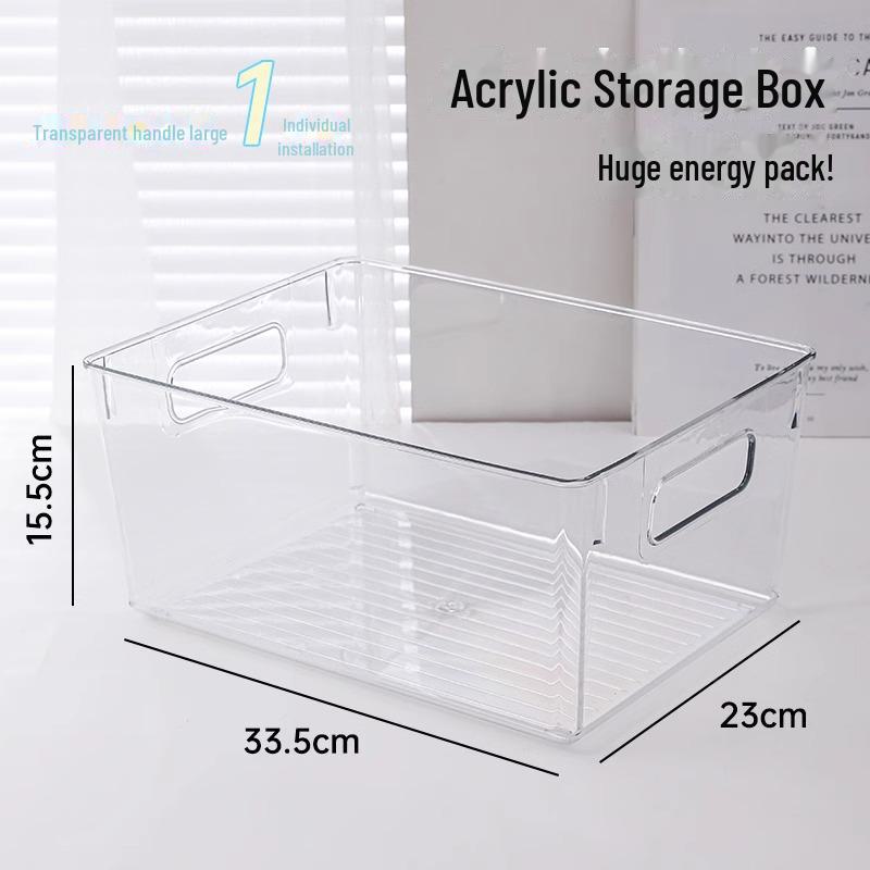 

Прозрачный многоцелевой ящик для хранения косметики, аксессуаров, книг, одежды, игрушек, закусок, кухонных и ванных принадлежностей