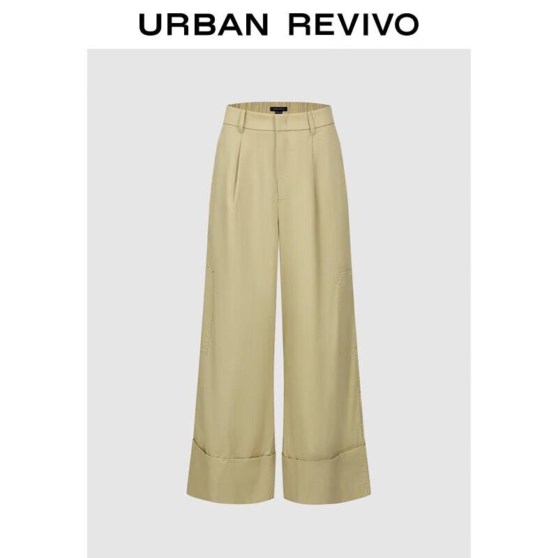 

UR Women s Rolled Hem Wide-Leg Casual Pants L