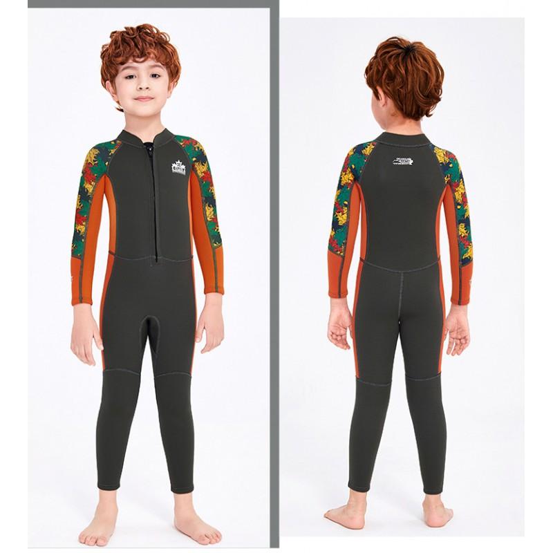 Children's Diving Suit 2.5MM Boys 'swimsuit One-piece Long-sleeved Warm Snorkel Surfing