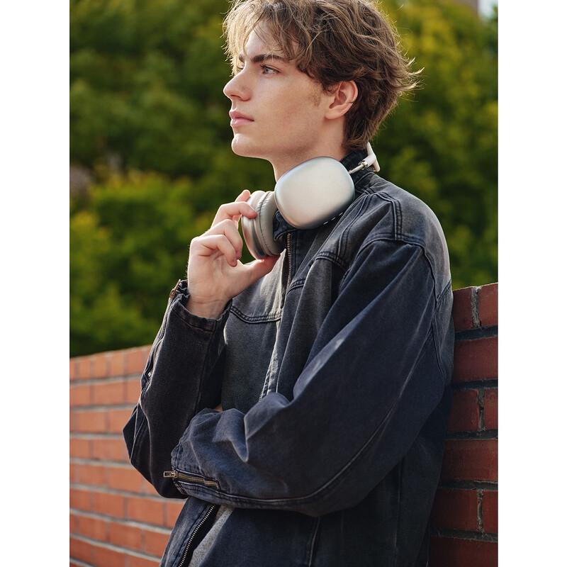 NVG·YOUNG Men's Stand-Collar Loose-Fit Denim Jacket