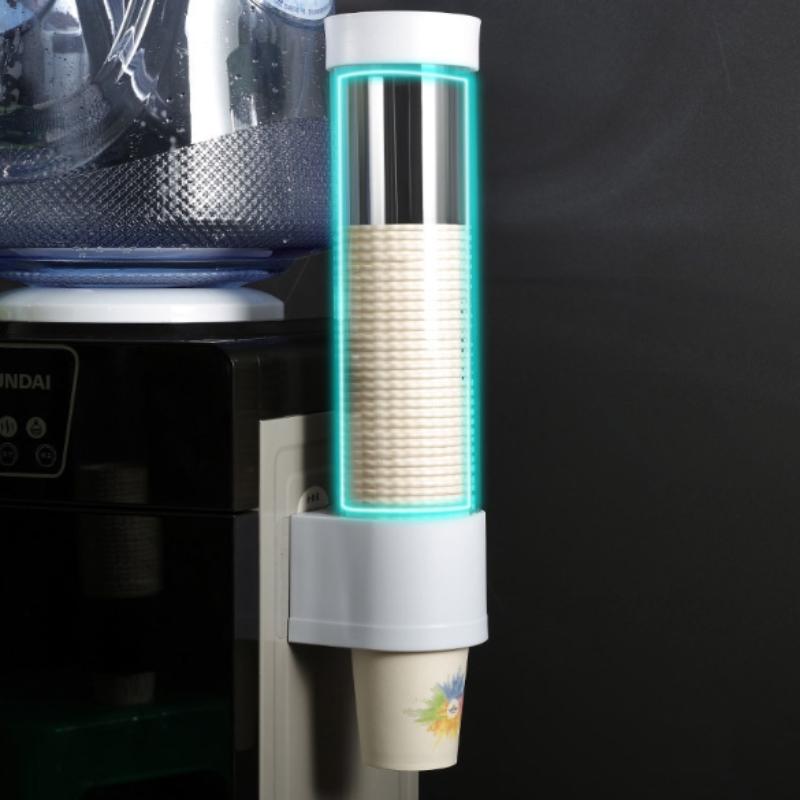 Estrattore Tazze Usa e Getta Montaggio a Parete Erogatore Tazze di Carta Usa e Getta Portabicchieri di Plastica Erogatore Rilascia Automaticamente la Tazza