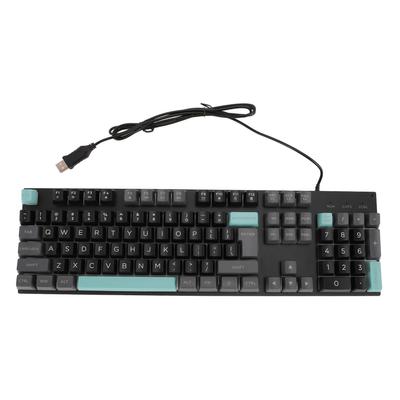 Wired Gaming Keyboard Large Print Metal Panel USB Lighted Keyboard with Backlit for Computer Laptop