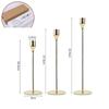 Candle Holder 1PCS Metal Electroplated Candle Holder Ornament Table Candlelight Dinner Model Room Wedding Props Home Decoration
