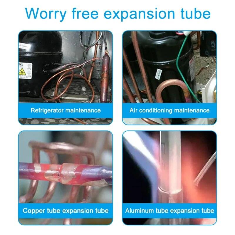 1PC Inch Step Tube Expander Hole Expansion Electric Pipe Head Expansion Mouth Air Conditioning Maintenance Tool Accessories