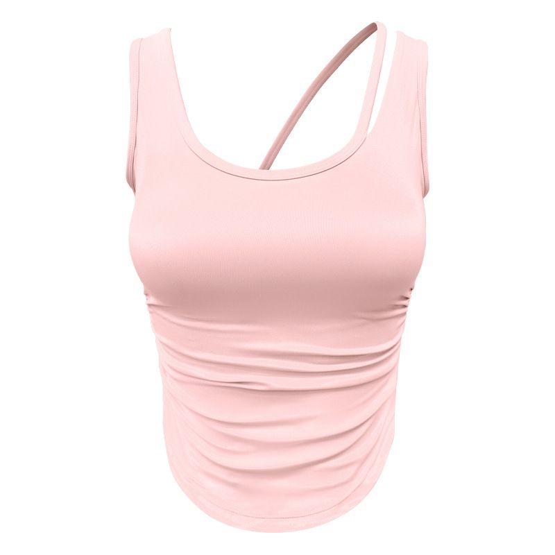 Export Amoi Yoga Clothes Women's Fixed Cup U-Shaped Beautiful Vest Sports Outdoor High Strength Training Workout Clothes Tops