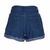Women's Casual Denim Shorts with Pockets High Waist Rolled Hem Distressed Design Comfortable Fit Summer Wear