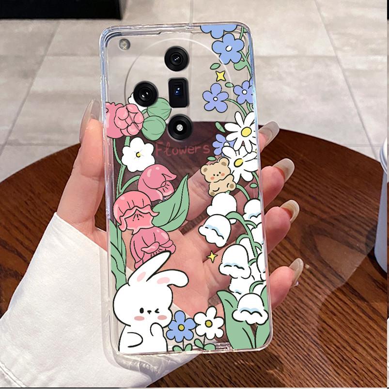 For OPPO Find X7 5G Popular Pattern Panda Shell For OPPO Find X7 Pro/Find X7 Ultra 5G Soft TPU Transparent Shockproof Cover