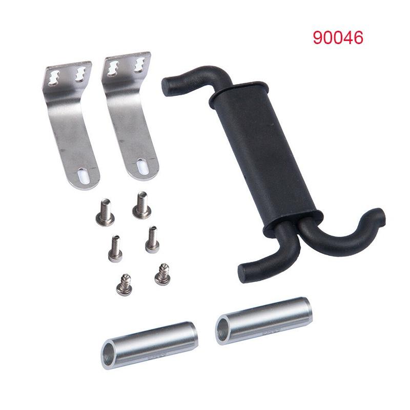 Durable Stainless Steel Exhaust Pipe For 1/10 Scale Rc Crawler Trx-4 Ax90046 Truck