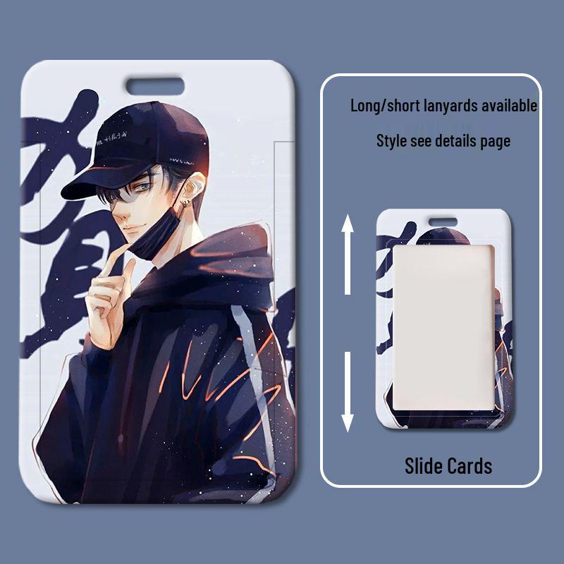 Cartoon Sliding Cover ID & Badge Holder for Students