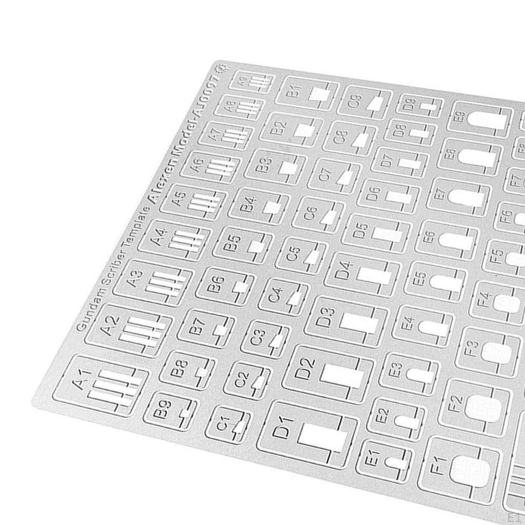 Line Carving Auxiliary Ruler Hobby Model Tool,Durable for Building,Drill Hole Maker Modeler