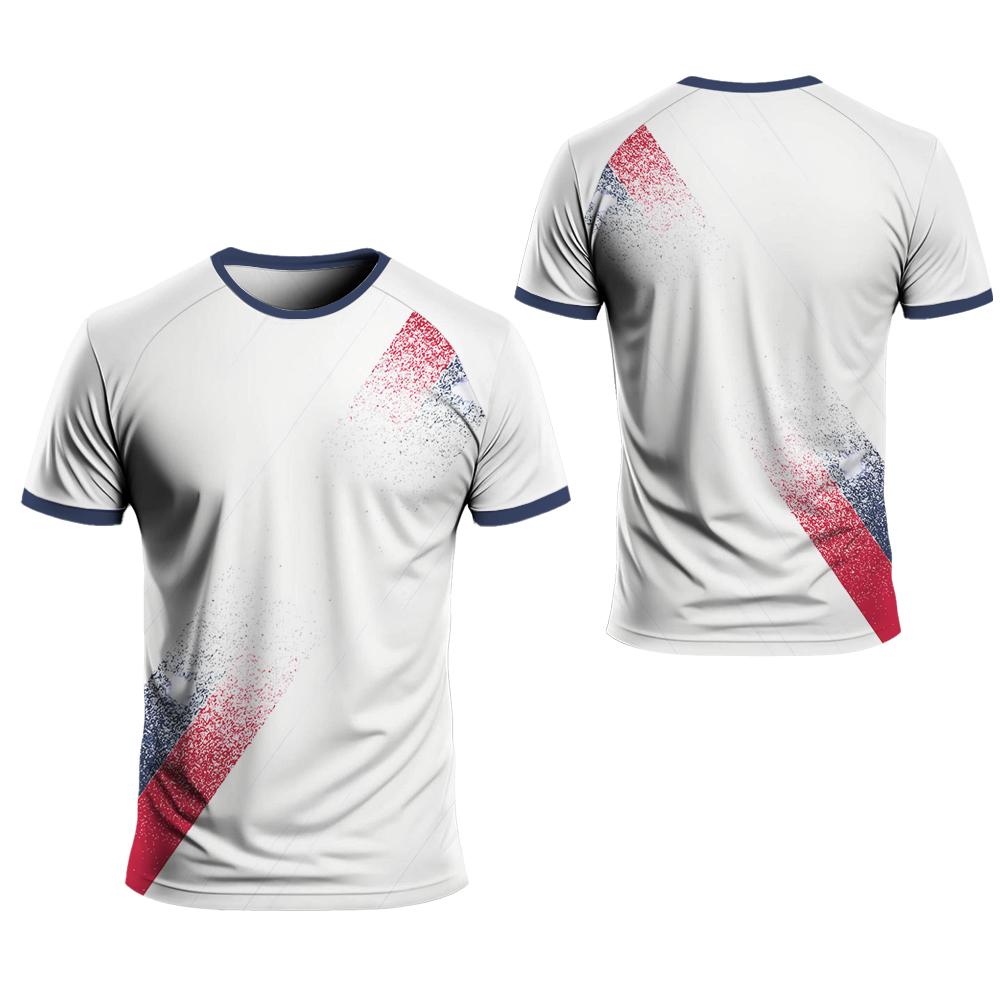 Men's Sports 3D Printing New Sportswear Quick-drying Crewneck T-shirt Men's and Women's Outdoor Loose Tops