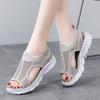 Women's Sandals Summer  Beach Breathable Flat Shoes Open Toe Casual Soft Walking Sandals for Girl Plus Size