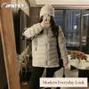 Giacche e Cappotti Invernali Autunnali Casual alla Moda da Donna JPNTKY, Colore Solido, Stampa, Manica Lunga, Piumini