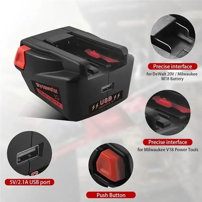 A84X-M18V18 Battery Adapter Converter For 18V Lithium- Battery To V18 18V NI-CD Battery Conversion Device